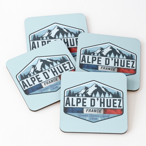 Item preview, Alpe d'Huez Ski France Skiing Alps Sticker T-Shirt 01 designed and sold by OuterShellUK.