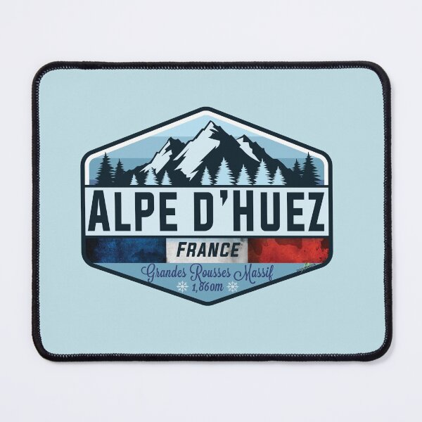 Item preview, Alpe d'Huez Ski France Skiing Alps Sticker T-Shirt 01 designed and sold by OuterShellUK.