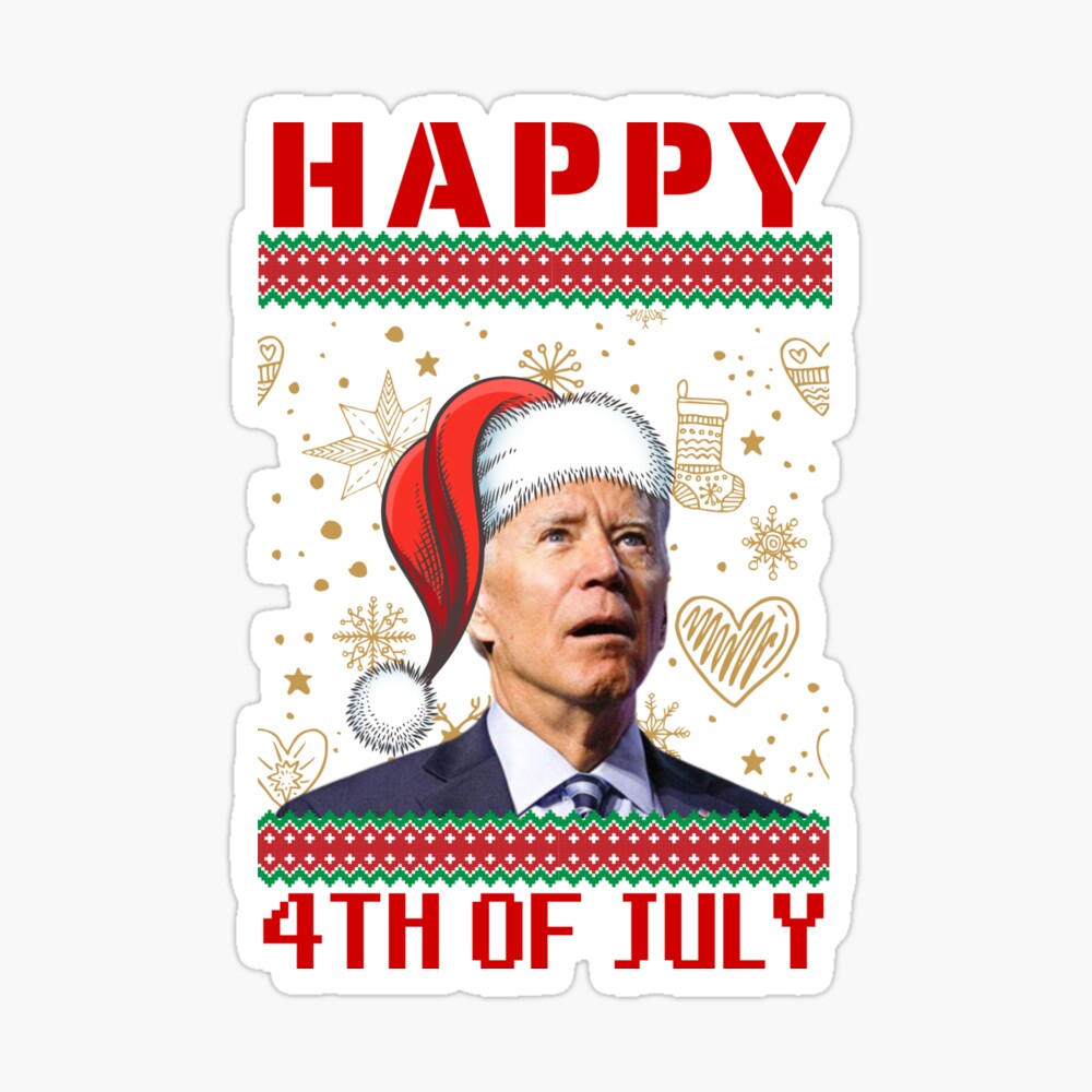 Joe biden Santa confused happy 4th of July " Poster for Sale by Treos |  Redbubble