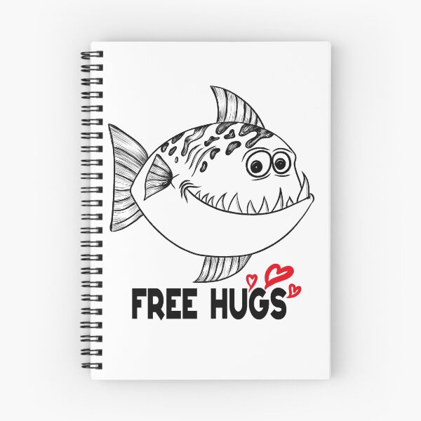Item preview, Free Hugs Fish - funny design designed and sold by asprse.