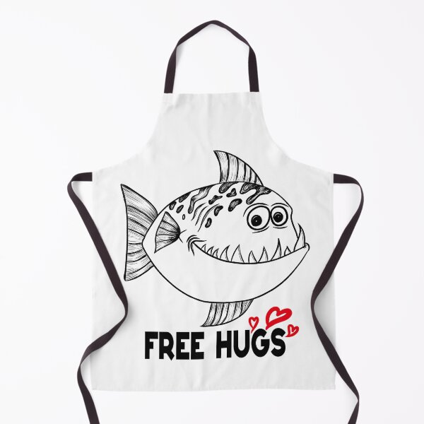 Item preview, Free Hugs Fish - funny design designed and sold by asprse.