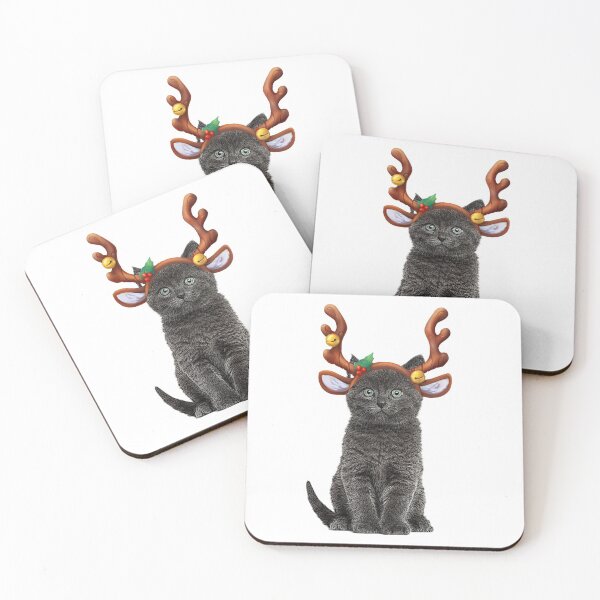 Item preview, Cat Christmas Reindeer Antlers designed and sold by roseglasses.