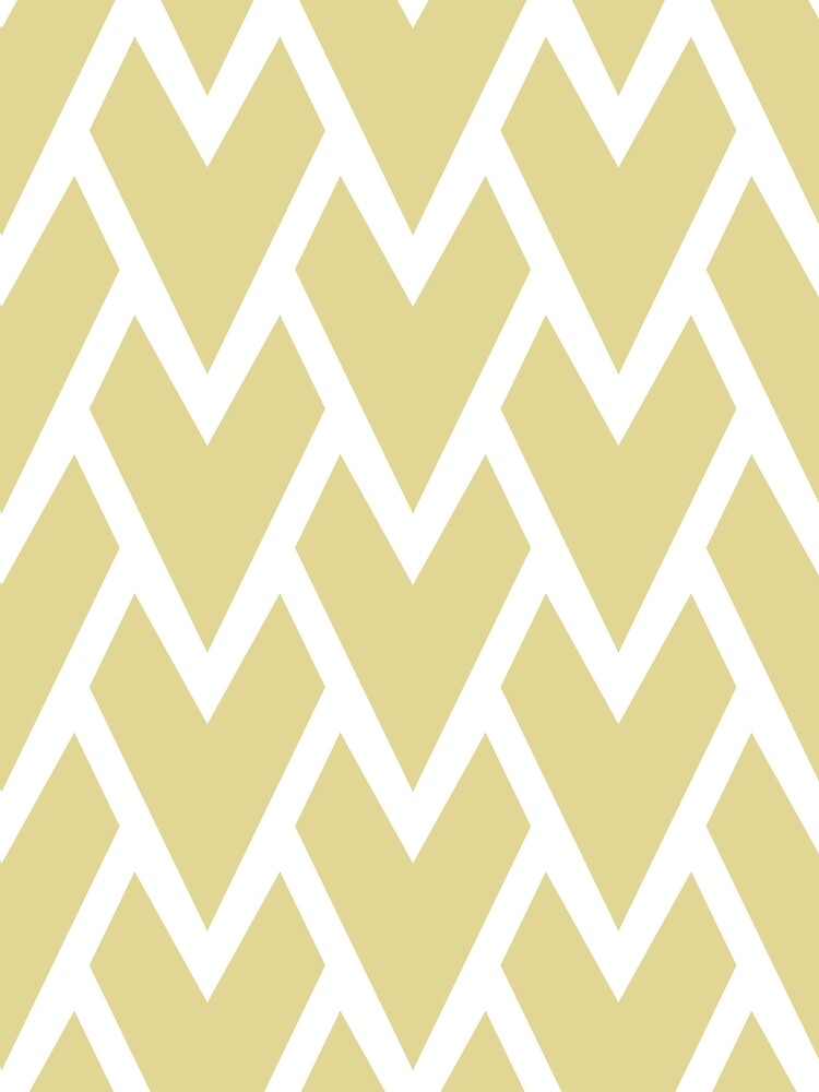 Thumbnail 3 von 3, Tuch, Yellow and White Tessellation Line Pattern 17 - Diamond Vogel 2022 Popular Color Fire Dance 0799 designt und verkauft von ColorOfTheYears.