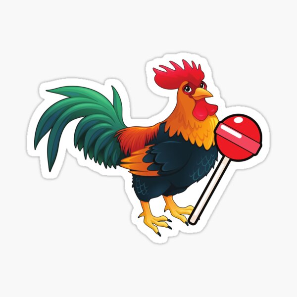 DON'T BE A CHICKEN LOLLIPOP Sticker for Sale by Princez21