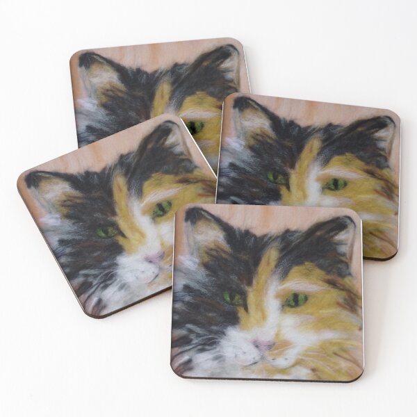 Aperçu de l'œuvre chat portrait minette, minou créée et vendue par FLEURDELAINE04.