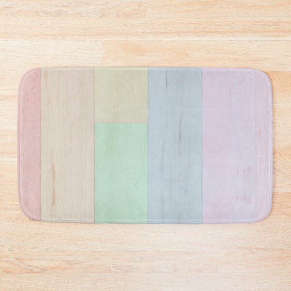 Item preview, Pastel Rainbow Wood Planks Pattern designed and sold by Designs By YL.