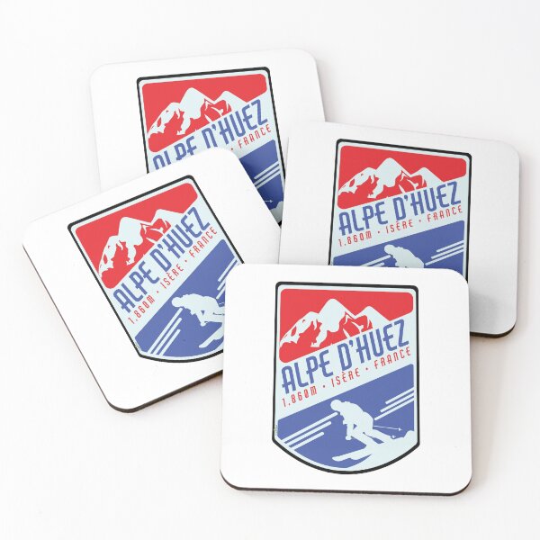 Item preview, Alpe d'Huez Ski France Skiing Alps Sticker T-Shirt 03 designed and sold by OuterShellUK.