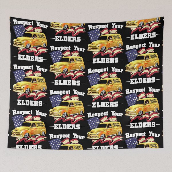 Item preview, Funny Car Guy - Respect Your Elders Classic Panel Truck designed and sold by CharJens.
