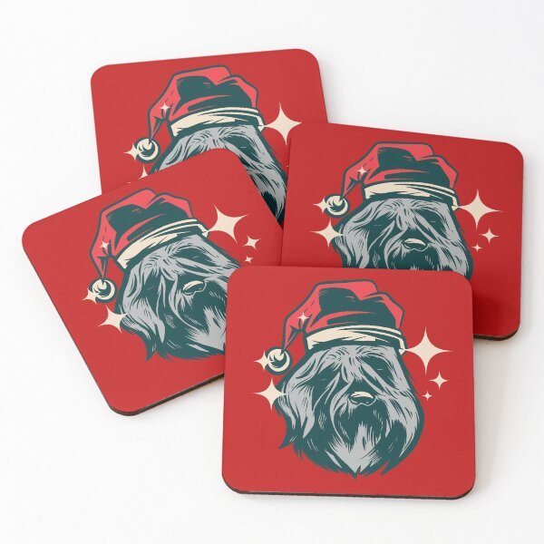 Item preview, The Christmas Schnauzer, or Possibly Sheep Dog Shepherd Dog or Bouvier des Flandres designed and sold by PinkDonutTees.