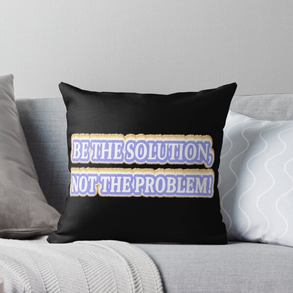 Item preview, Cute Artwork Design About "BE THE SOLUTION" Buy Now designed and sold by Health And Fitness Posts e-Store.