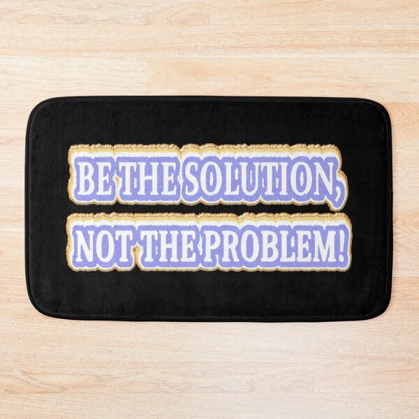 Item preview, Cute Artwork Design About "BE THE SOLUTION" Buy Now designed and sold by Health And Fitness Posts e-Store.