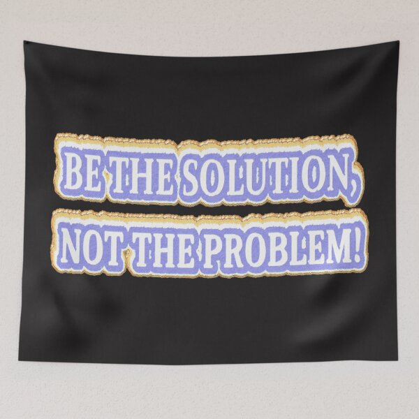 Item preview, Cute Artwork Design About "BE THE SOLUTION" Buy Now designed and sold by Health And Fitness Posts e-Store.