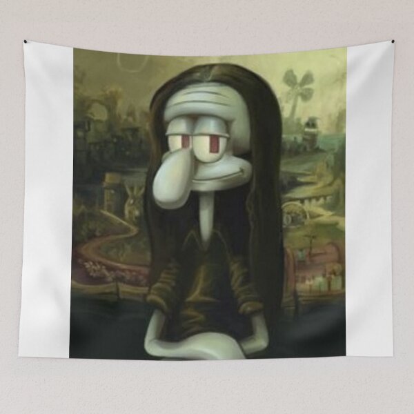 Item preview, Squidward monalisa art designed and sold by JumboJungle.