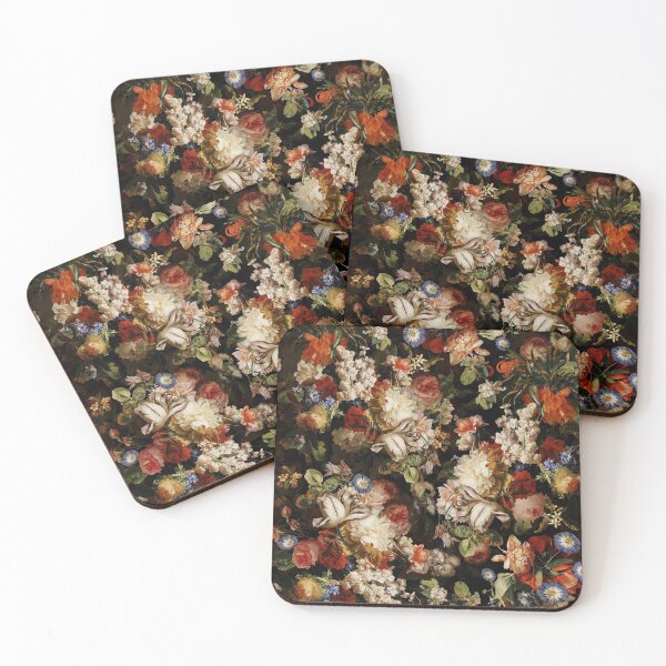 Item preview, Antique Midnight Baroque Flower Botanical Night Garden Nightgarden designed and sold by UtArt.
