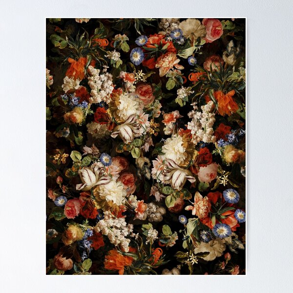 Artikel-Vorschau von Antike Mitternacht Barock Blume Botanischer Nachtgarten Nachtgarten, designt und verkauft von UtArt.