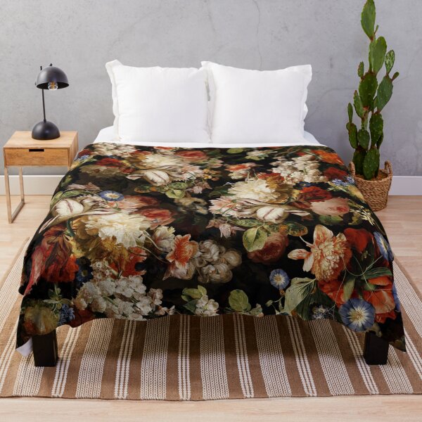 Item preview, Antique Midnight Baroque Flower Botanical Night Garden Nightgarden designed and sold by UtArt.