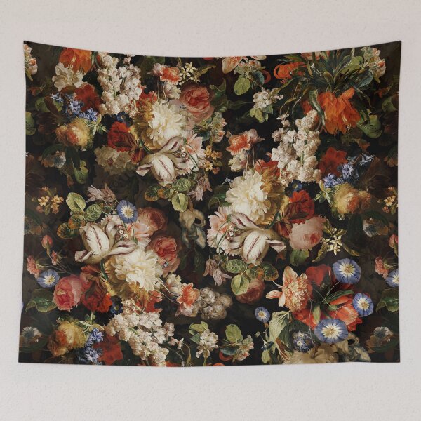 Item preview, Antique Midnight Baroque Flower Botanical Night Garden Nightgarden designed and sold by UtArt.