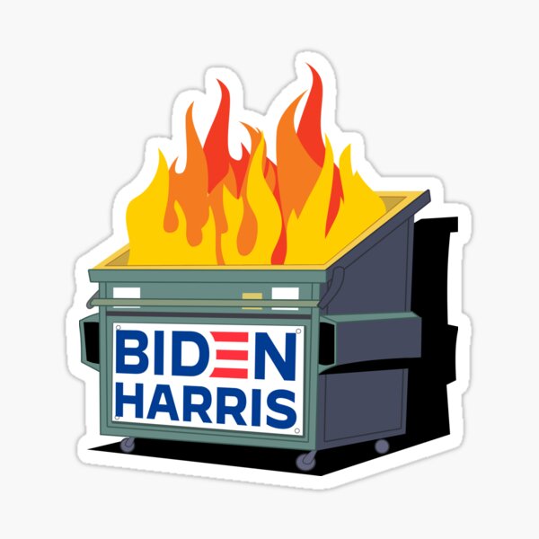 Artikel-Vorschau von Müllcontainerbrand bei Biden Harris, designt und verkauft von AmericanVenom.