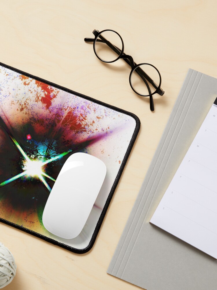 Thumbnail 3 of 5, Mouse Pad, The Forest Starburst designed and sold by kinkatstyle.