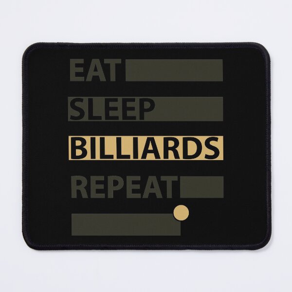 Item preview, EAT SLEEP BILLIARDS REPEAT GREEN BLACK designed and sold by diego75bcn.