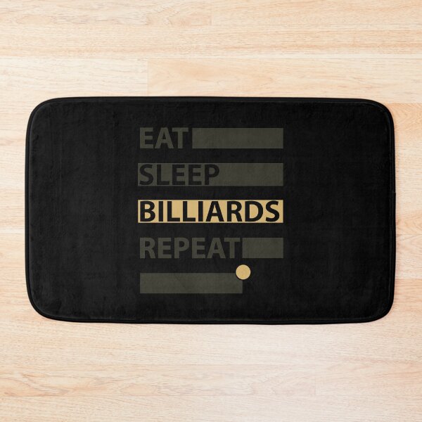 Item preview, EAT SLEEP BILLIARDS REPEAT GREEN BLACK designed and sold by diego75bcn.