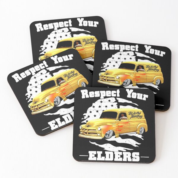 Item preview, Funny Car Guy - Respect Your Elders Classic Panel Truck designed and sold by CharJens.