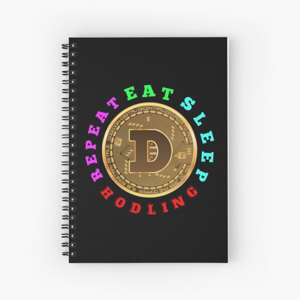 Item preview, EAT SLEEP HODLING REPEAT - Buy and Hodl Dogecoin designed and sold by Delandor.