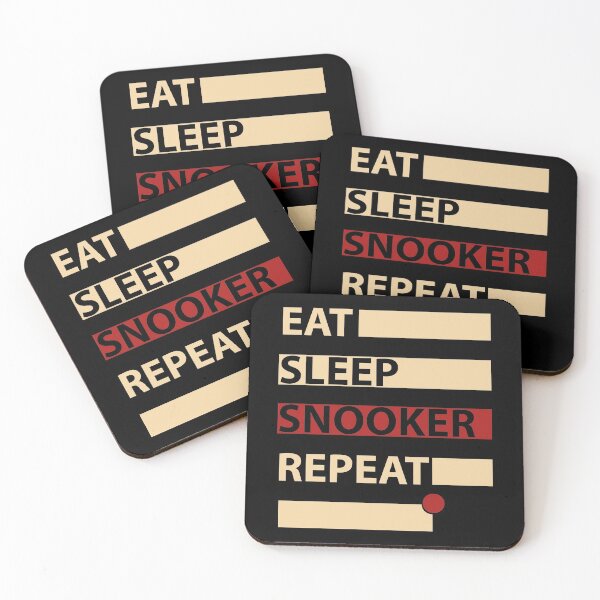 Item preview, EAT SLEEP SNOOKER REPEAT designed and sold by diego75bcn.