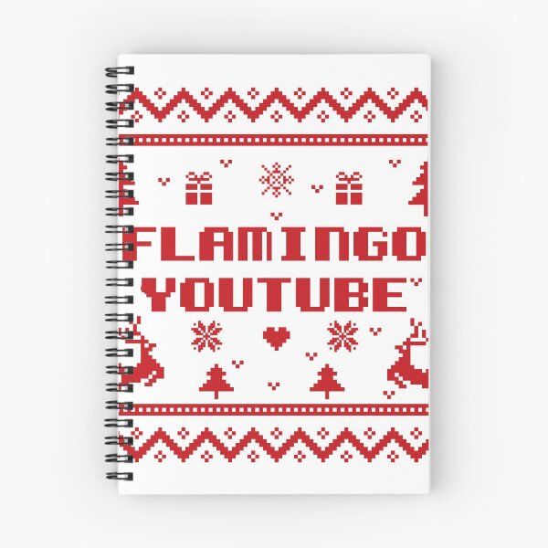 Item preview, Flamingo youtube Flamingo Plush christmas gift red ugly lovely sweater,  funny sweater, pixel artwork, 8bitart, designed and sold by SGS-.