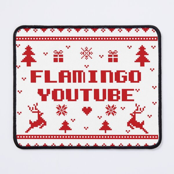 Item preview, Flamingo youtube Flamingo Plush christmas gift red ugly lovely sweater, funny sweater, pixel artwork, 8bitart, designed and sold by SGS-.