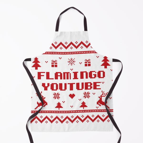 Item preview, Flamingo youtube Flamingo Plush christmas gift red ugly lovely sweater, funny sweater, pixel artwork, 8bitart, designed and sold by SGS-.