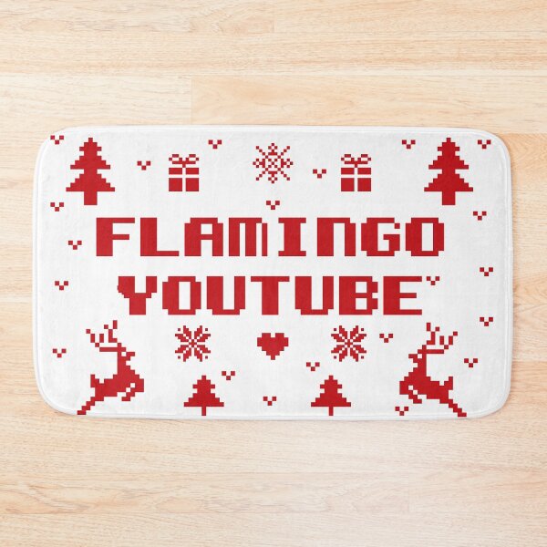 Item preview, Flamingo youtube Flamingo Plush christmas gift red ugly lovely sweater,  funny sweater, pixel artwork, 8bitart, designed and sold by SGS-.