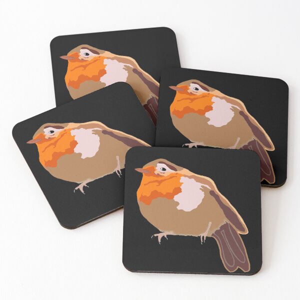 Item preview, Pretty Robin Drawing black background designed and sold by Haloproductions.