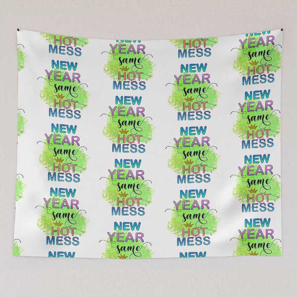 Item preview, New Year Same Hot Mess - Happy New Year Gifts designed and sold by younghopes.