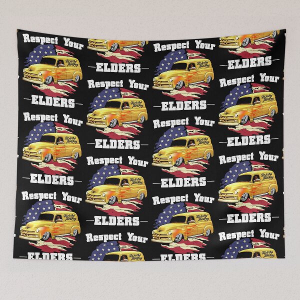 Item preview, Funny Car Guy - Respect Your Elders Classic Panel Truck designed and sold by CharJens.