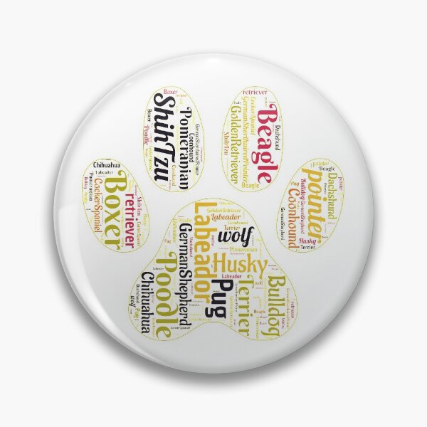 Item preview, Paw Print Shape Word Art  designed and sold by Obitez.