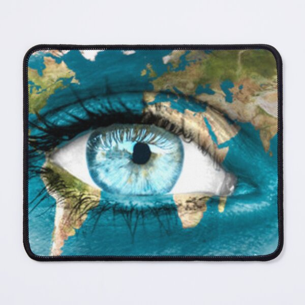 Item preview, Planet earth and blue human eye designed and sold by Dbanksdesign.