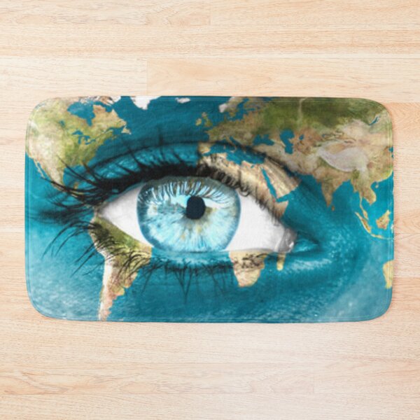 Item preview, Planet earth and blue human eye designed and sold by Dbanksdesign.