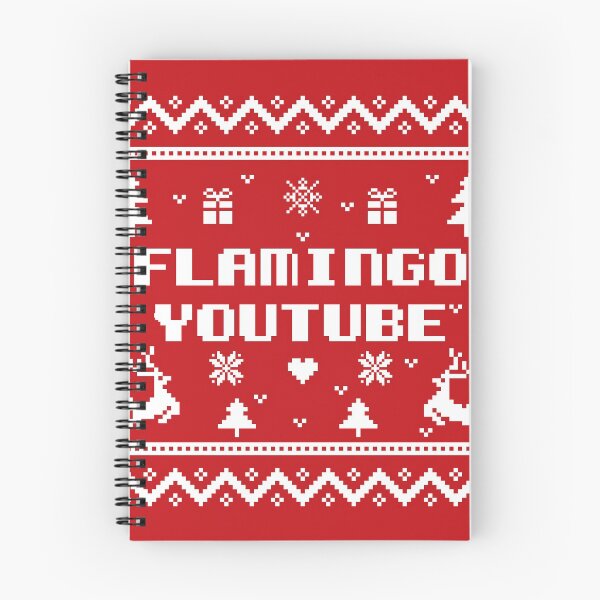 Item preview, Flamingo youtube Flamingo Plush christmas gift white ugly lovely sweater,  funny sweater, pixel artwork, 8bitart, designed and sold by SGS-.