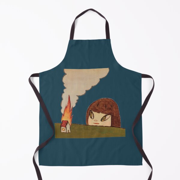 Item preview, yoshitomo nara burning house painting   designed and sold by Mathewdesign.