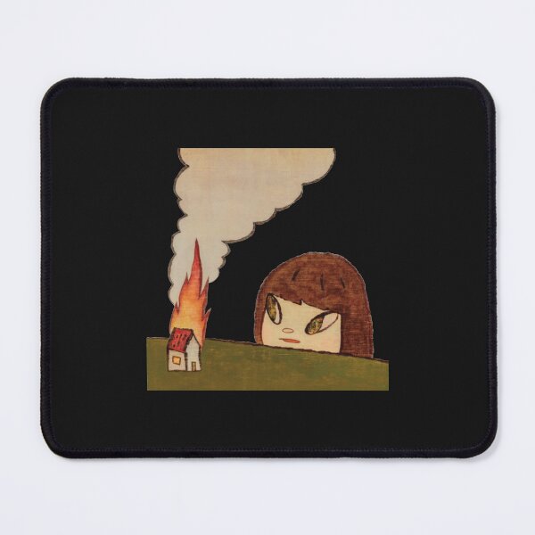 Item preview, yoshitomo nara burning house painting   designed and sold by Mathewdesign.