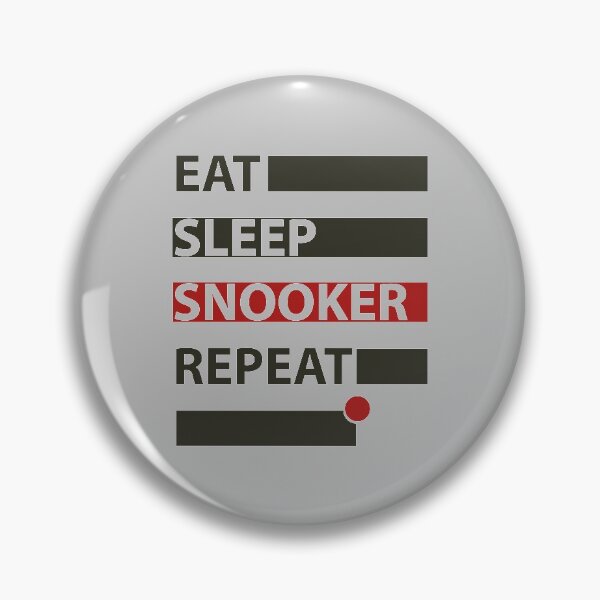 Item preview, EAT SLEEP SNOOKER REPEAT BLACK designed and sold by diego75bcn.