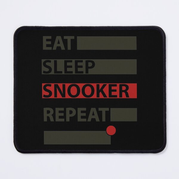 Item preview, EAT SLEEP SNOOKER REPEAT BLACK designed and sold by diego75bcn.