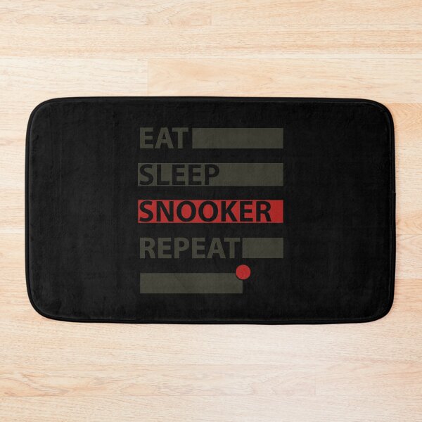 Item preview, EAT SLEEP SNOOKER REPEAT BLACK designed and sold by diego75bcn.