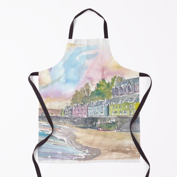 Item preview, Portree Isle of Skye Inner Hebrides with Colorful Waterfront designed and sold by artshop77.