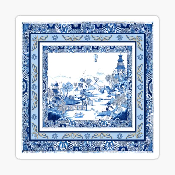 Item preview, Blue Willow Double Frame designed and sold by Yunihadi.