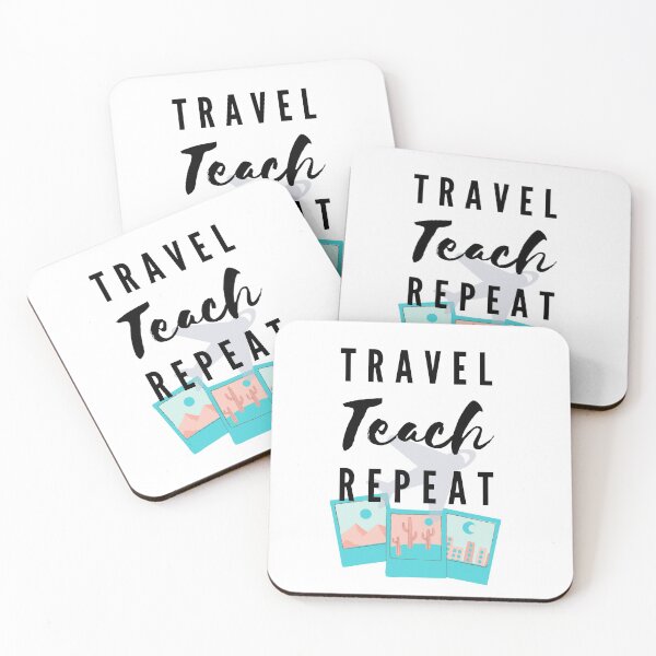 Item preview, Travel Teach Repeat TEFL Teacher Travel Airplane and Instant Photos designed and sold by passportpaige.