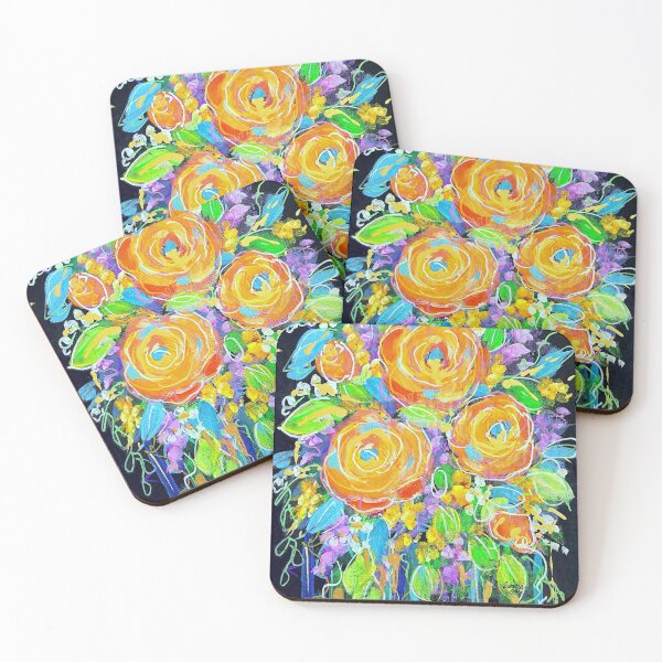 Item preview, Abstract Floral Orange designed and sold by Sandra Lett.