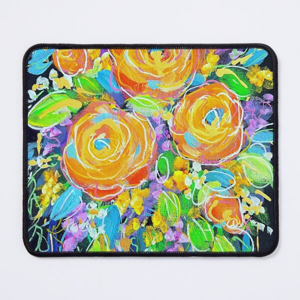 Item preview, Abstract Floral Orange designed and sold by Sandra Lett.