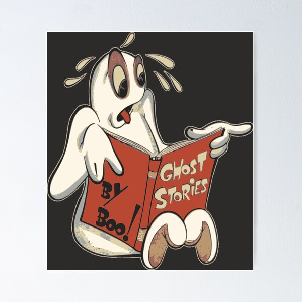 Item preview, ghost reads scary stories designed and sold by vadim-molokov.